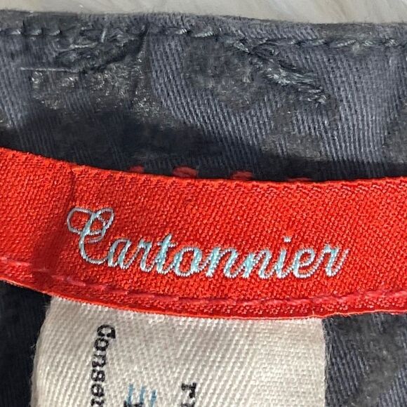 Anthro Cartonnier Charlie Grey Brocade Ankle Pants Sz 4 - Picture 6 of 10